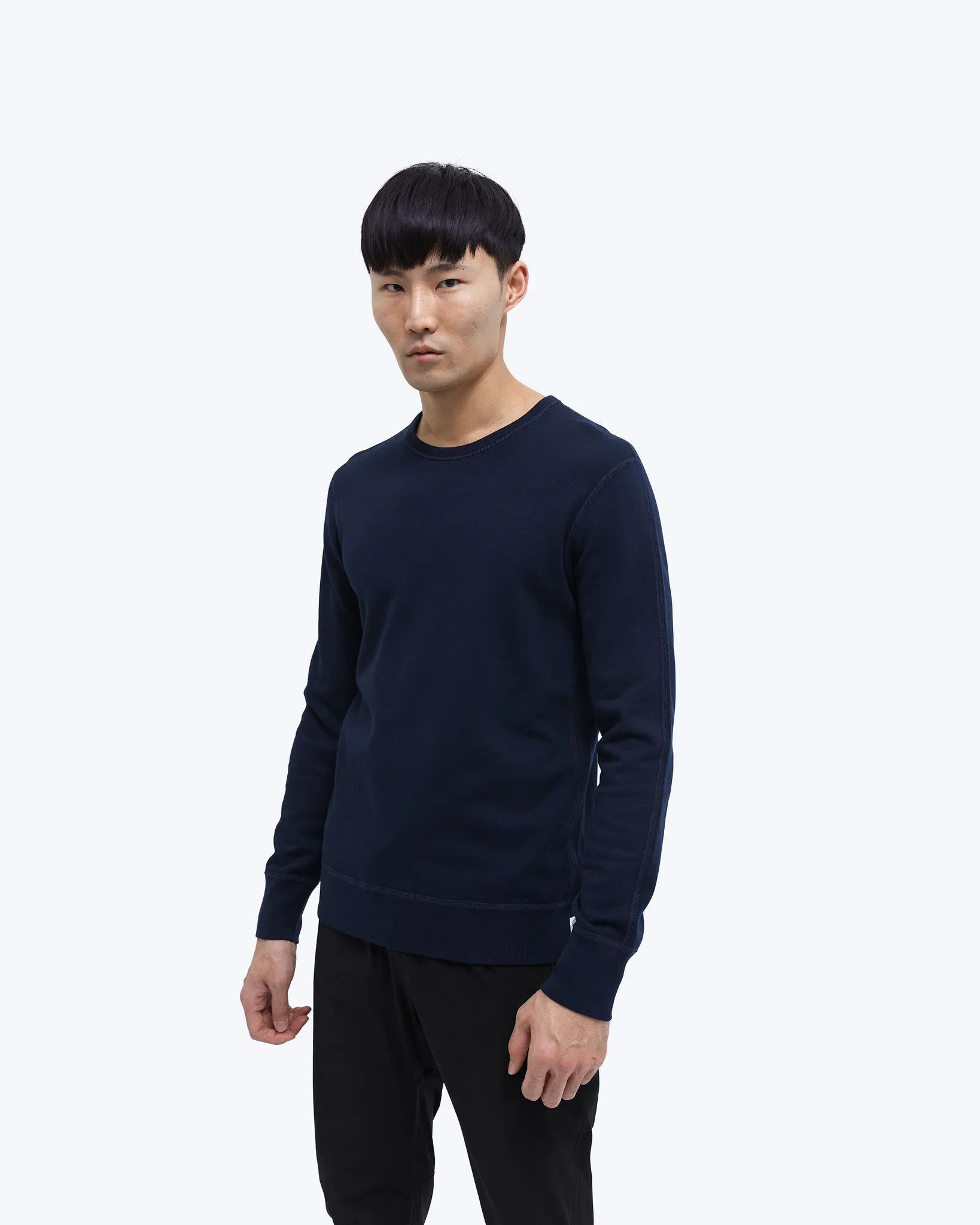 Lightweight Terry Slim Crewneck