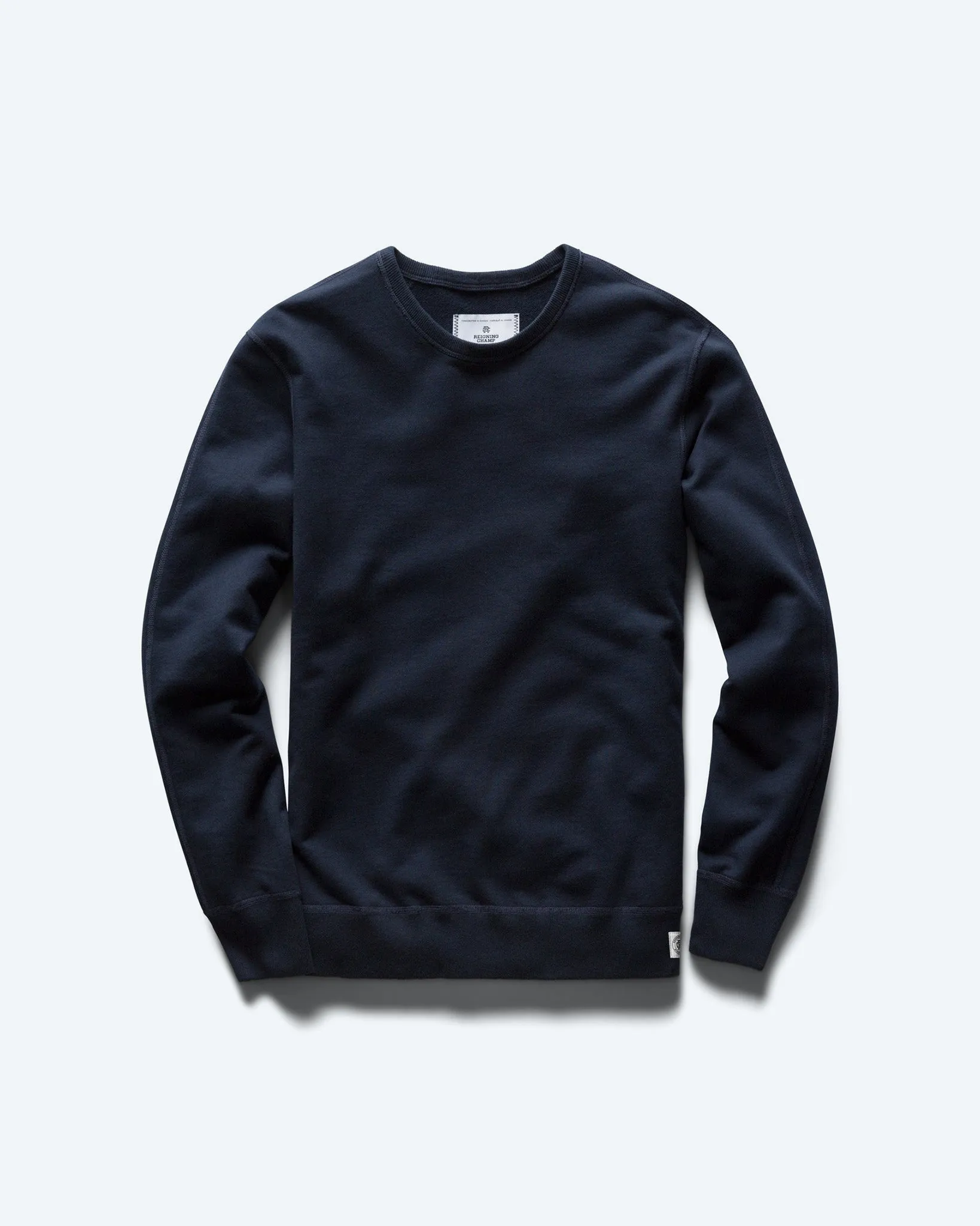 Lightweight Terry Slim Crewneck