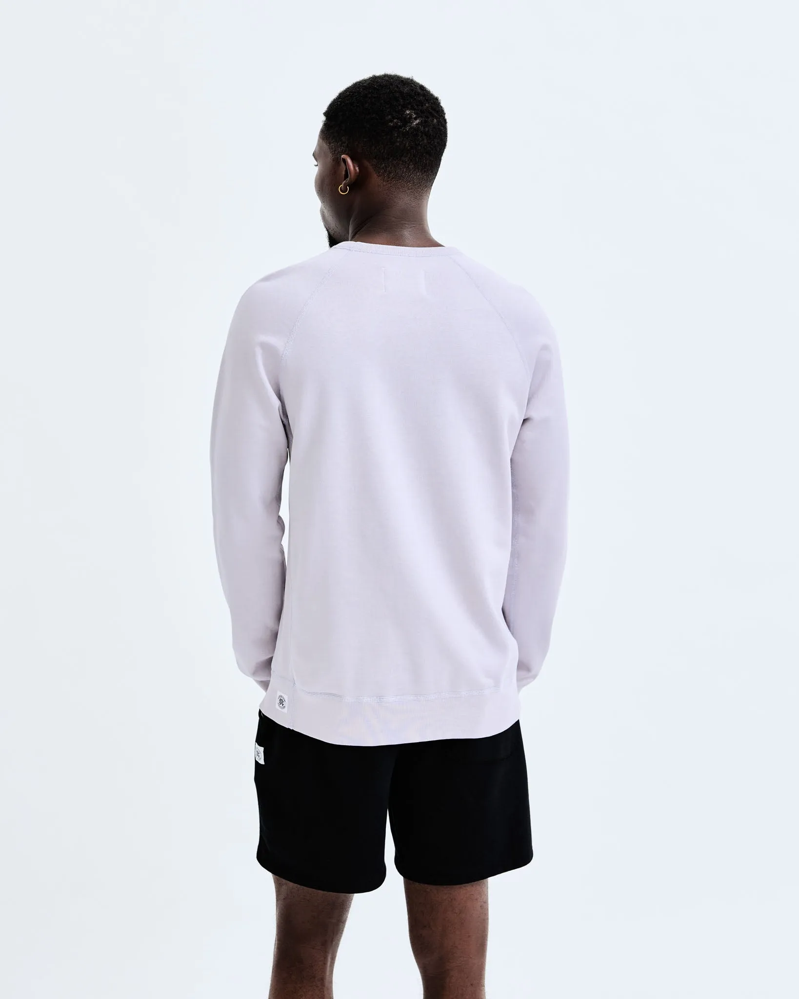 Lightweight Terry Slim Crewneck