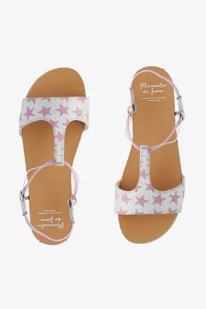 Manuela de Juan Mikonos Pink Girls Sandal