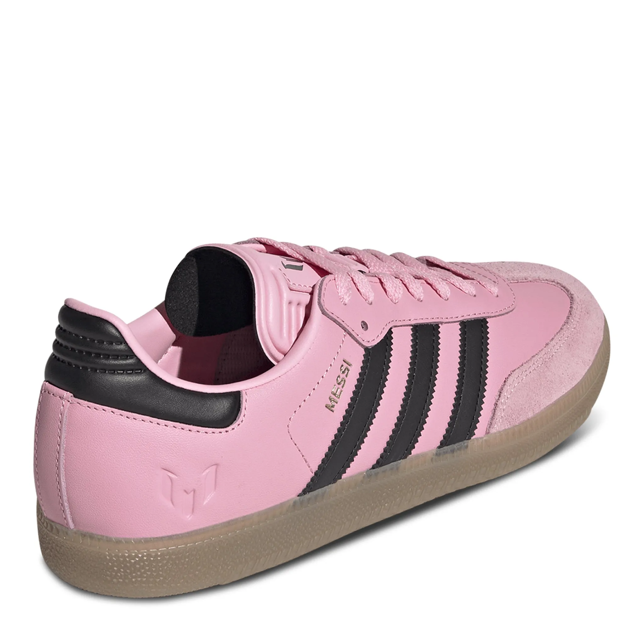 Men's Adidas Samba Messi - Light Pink/Black/Gum