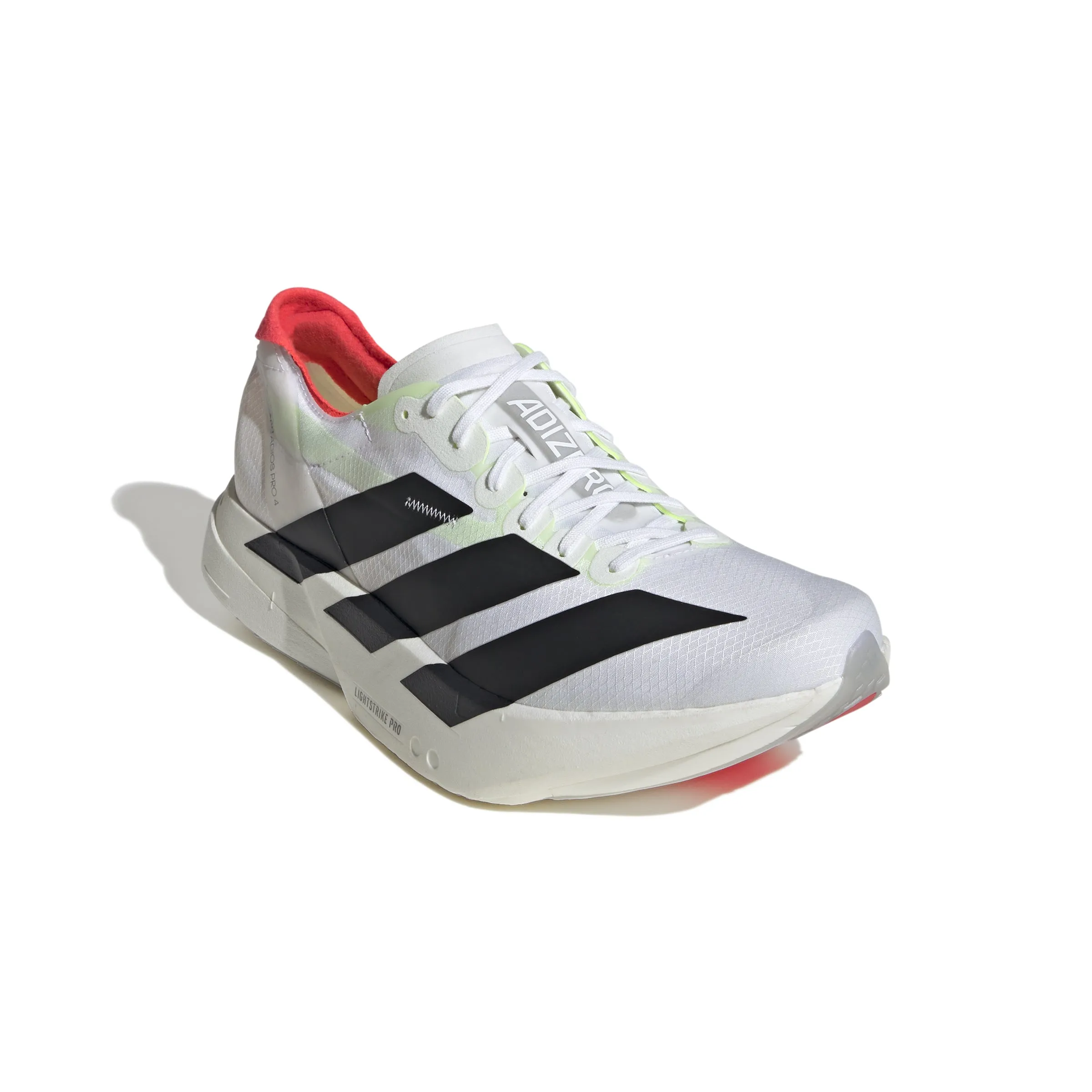 Men's Adizero Adios Pro 4 (Footwear White/Core Black/Silver Metallic)