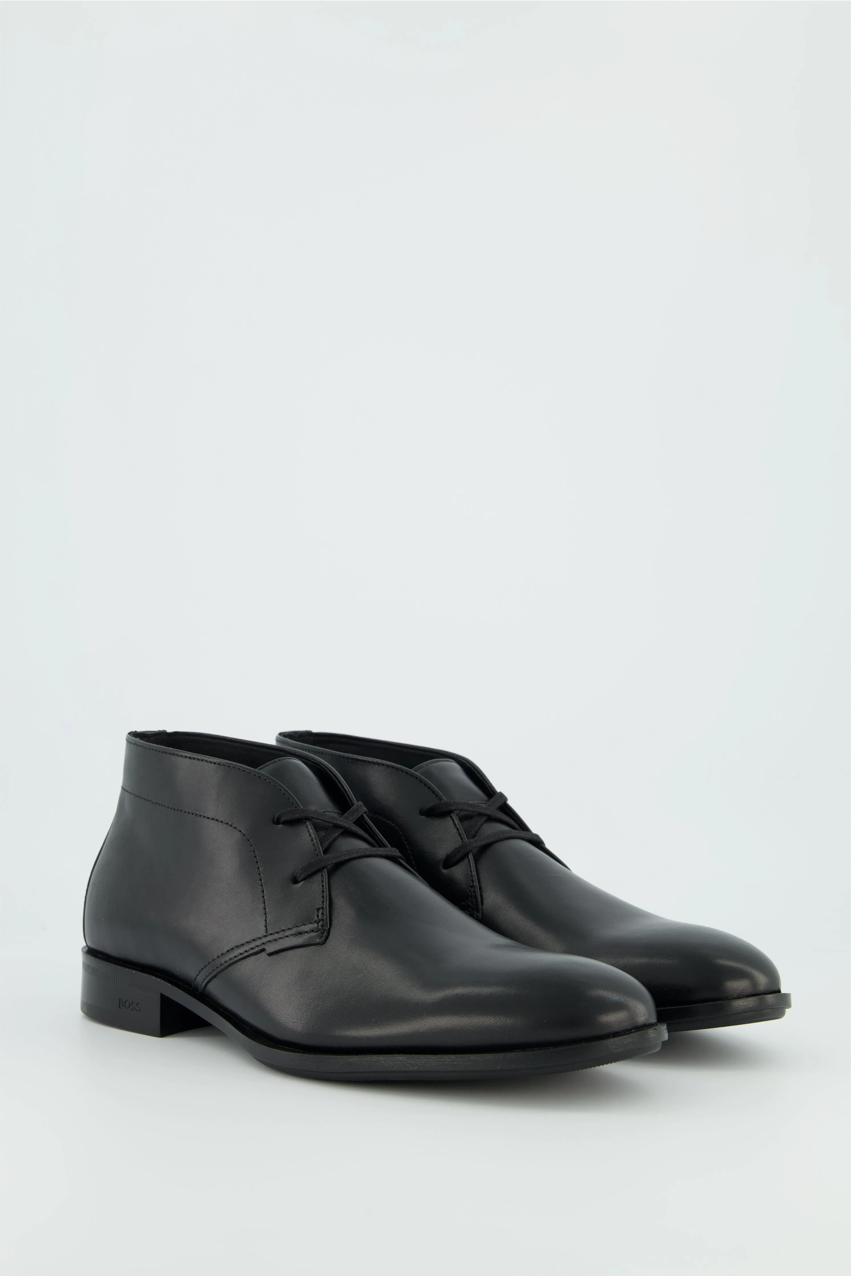 Men's BOSS Black Colby_Desb_bu Black Leather Dress Shoes