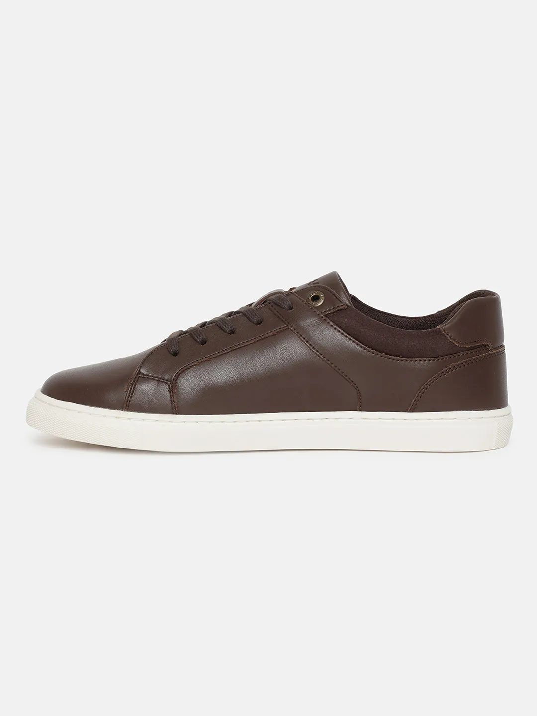 Men's Brown Solid Shoes