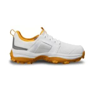 Men's Cricup 23 Cricket Shoe (Cloud White/Dove Grey/Active Gold)