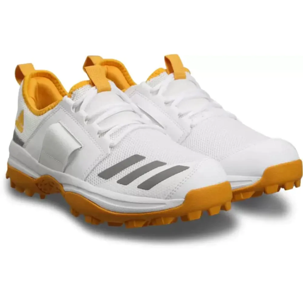 Men's Cricup 23 Cricket Shoe (Cloud White/Dove Grey/Active Gold)