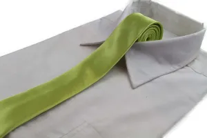 Mens Lime 5cm Skinny  Plain Neck Tie