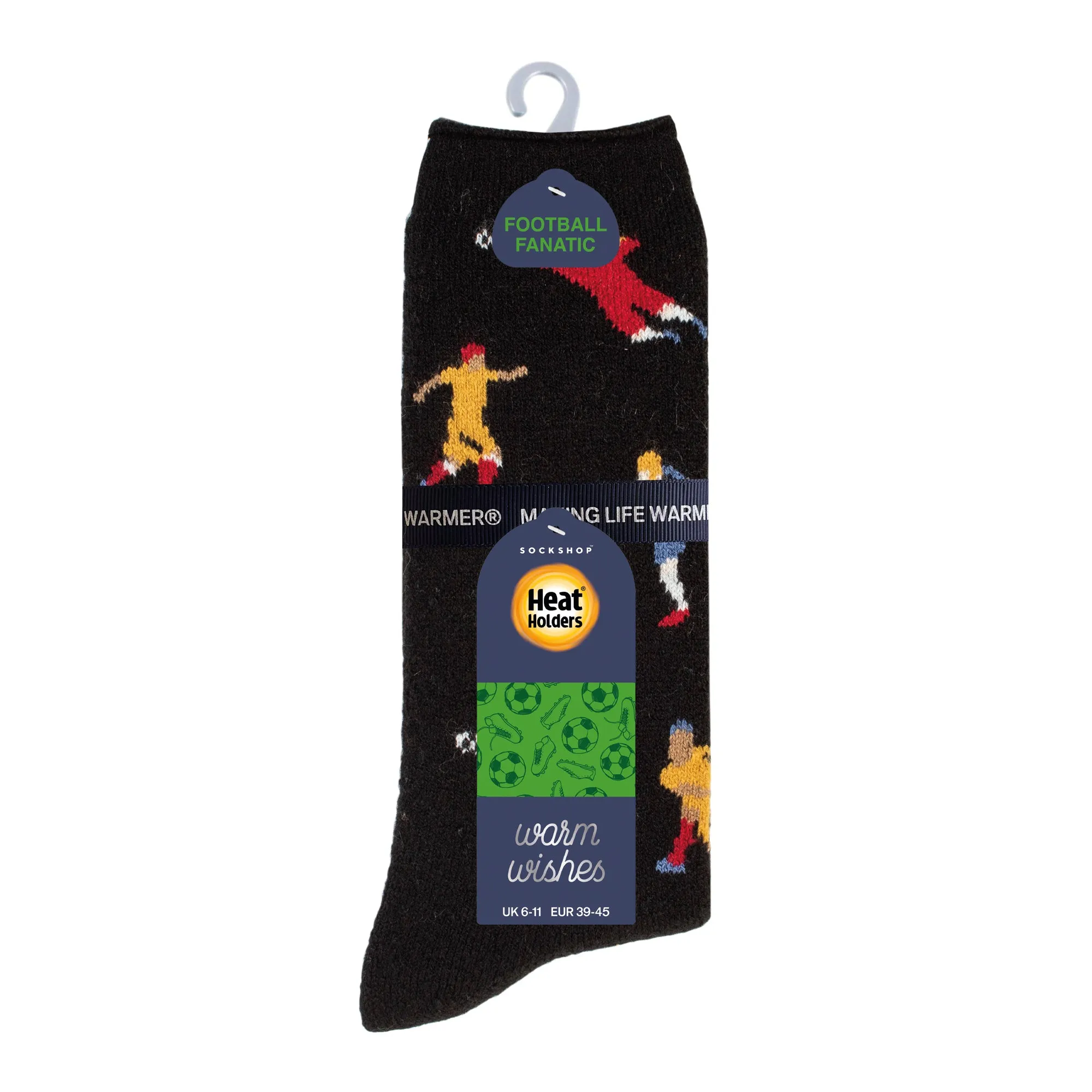 Mens Lite Warm Wishes Hobby Socks - Football Fanatic