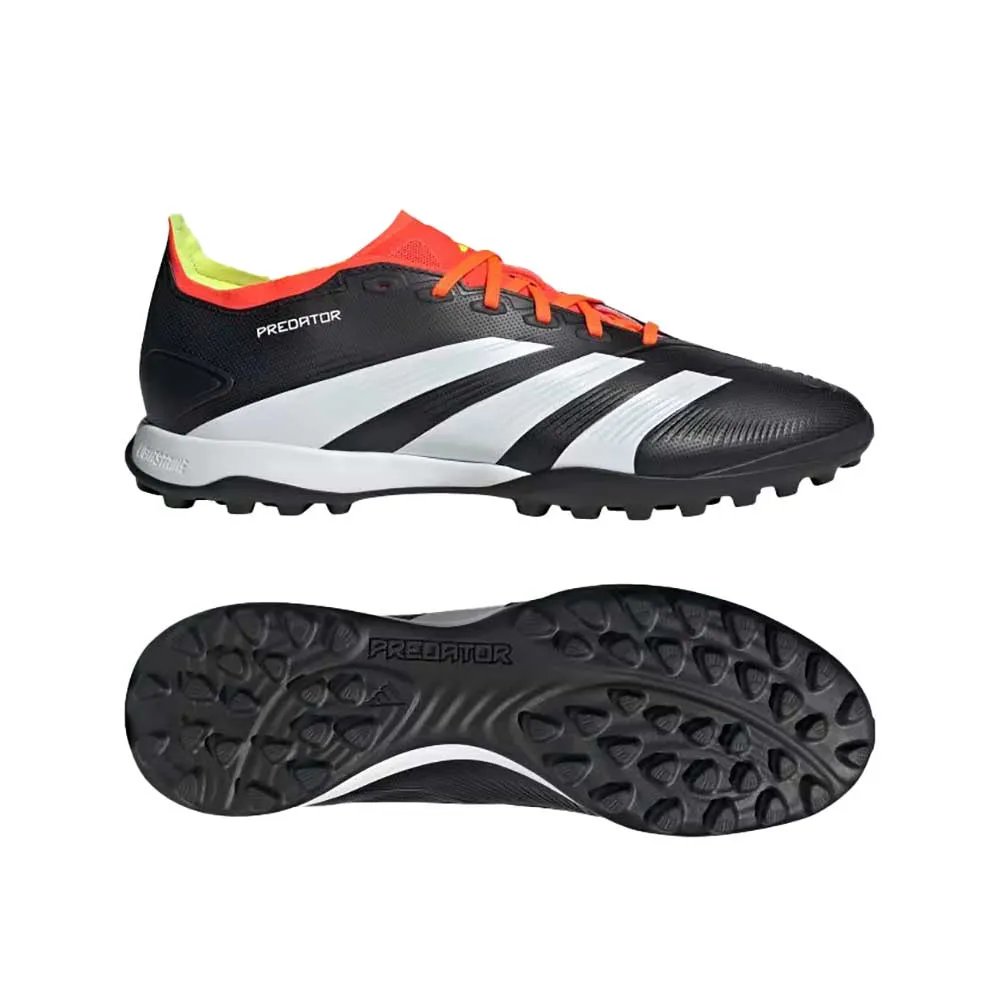 Men's Predator League L TF Soccer Shoes - Core black/Footwear White/Solar red