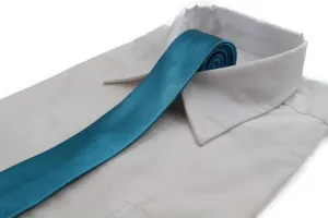 Mens Turquoise 5cm Skinny  Plain Neck Tie