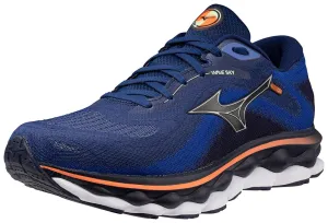 Mizuno | Wave Sky 7 | Men's | Blue Depths/Silver