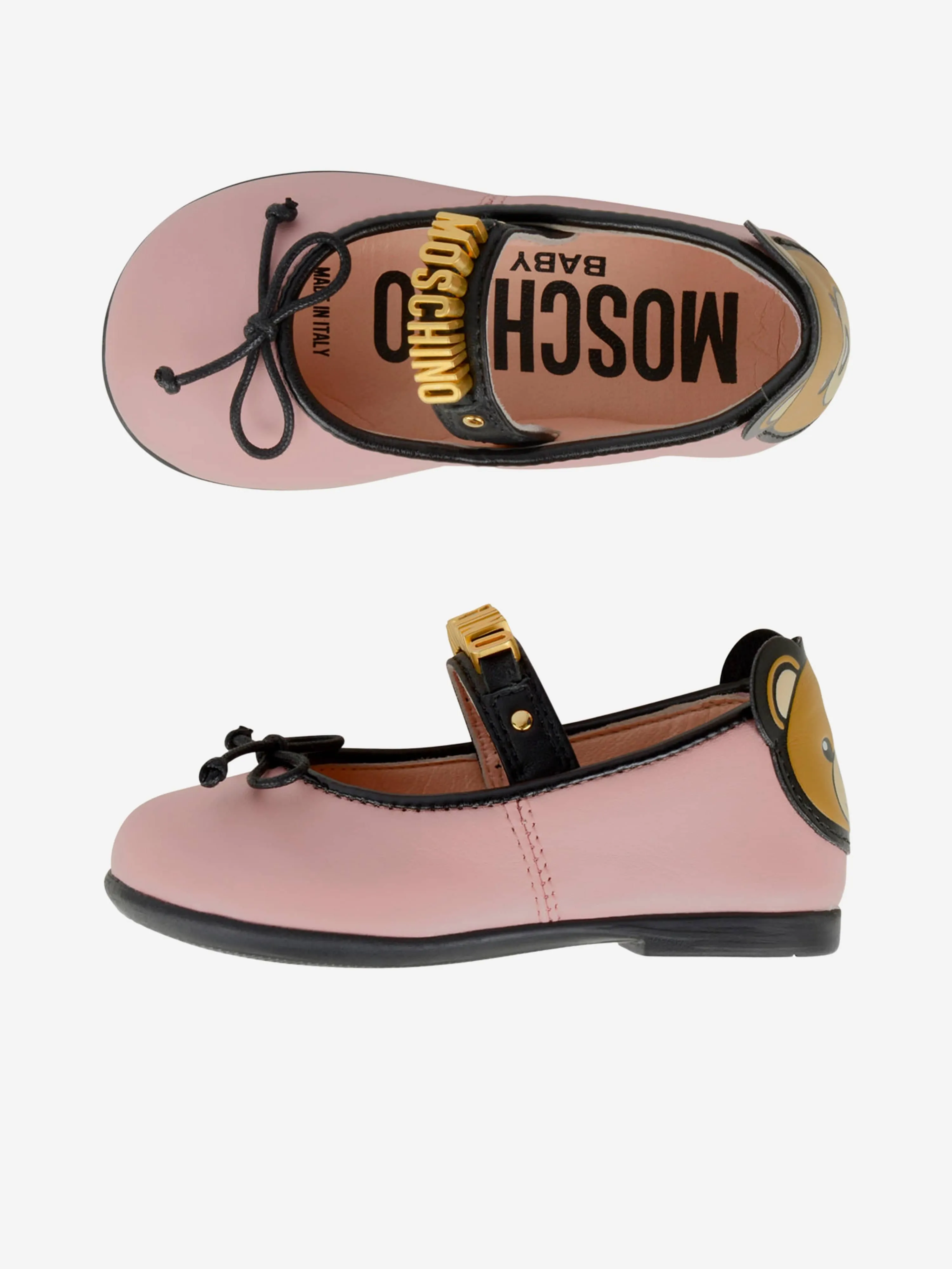 Moschino Girls Shoes - Leather Teddy Shoes