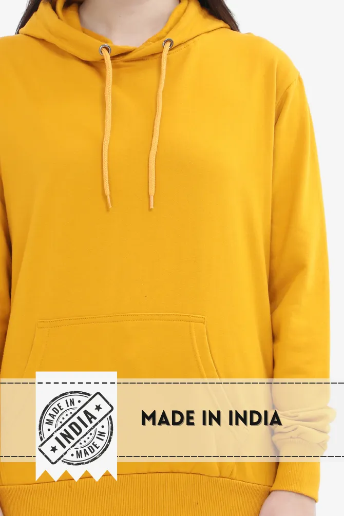 Mustard Yellow Hoodie for women