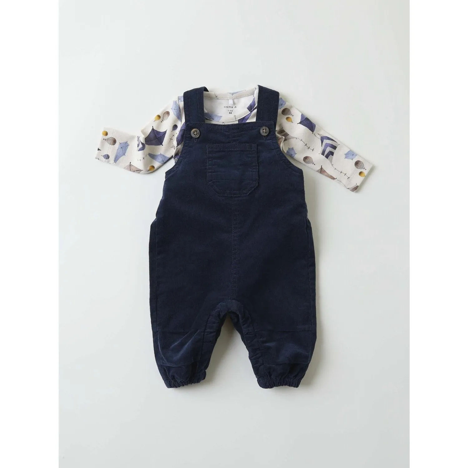 Name It Dark Sapphire Ben Baggy Corduroy Overall