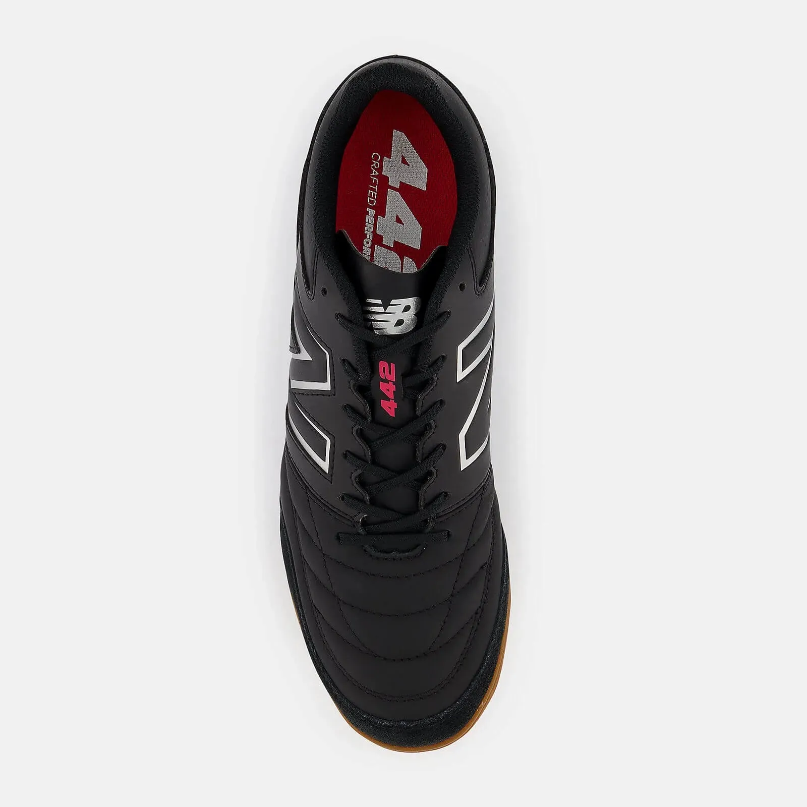 New Balance 442 V2 Team Indoor 2E Wide - Black-White