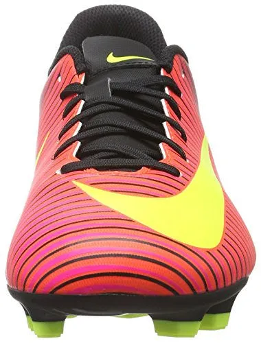 Nike Men's Mercurial Vortex III FG Total Crimson/Vlt Blk Pnk Blst Soccer Cleat 10.5 Men US