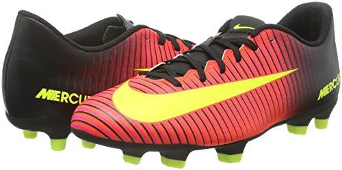 Nike Men's Mercurial Vortex III FG Total Crimson/Vlt Blk Pnk Blst Soccer Cleat 10.5 Men US