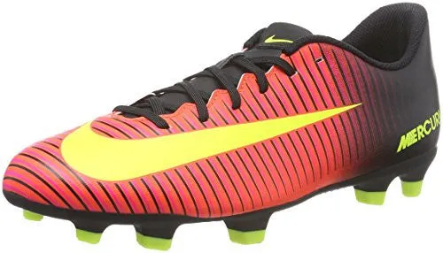 Nike Men's Mercurial Vortex III FG Total Crimson/Vlt Blk Pnk Blst Soccer Cleat 10.5 Men US