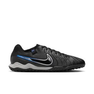 Nike Tiempo Legend 10 Pro TF Turf Soccer Cleat - Black/Chrome/HyperRoyal