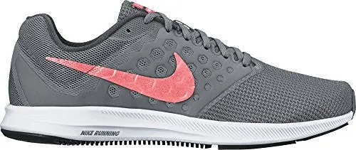 NIKE WOMENS DOWNSHIFTER 7 COOL GREY/LAVA GLOW/DARK GREY RUNNING SHOE 9 WOMEN US