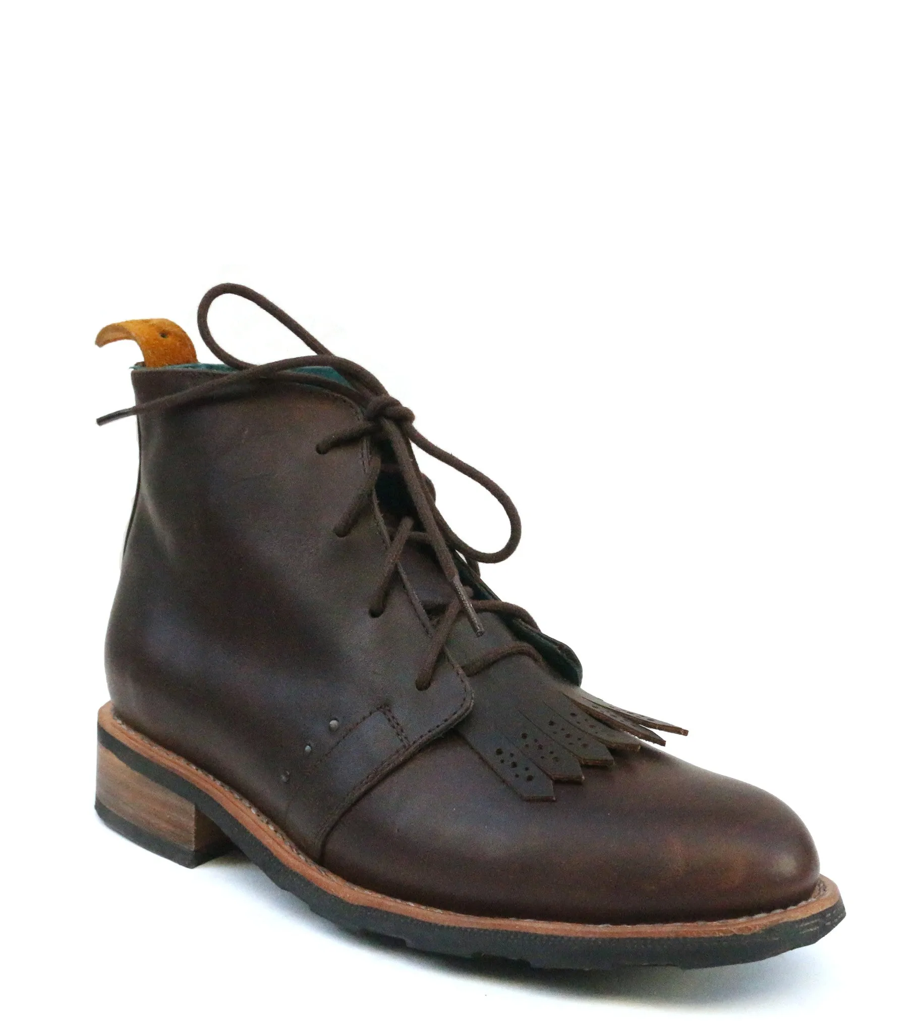 No.1048 RUNWAY chukka boot with kiltie Cognac