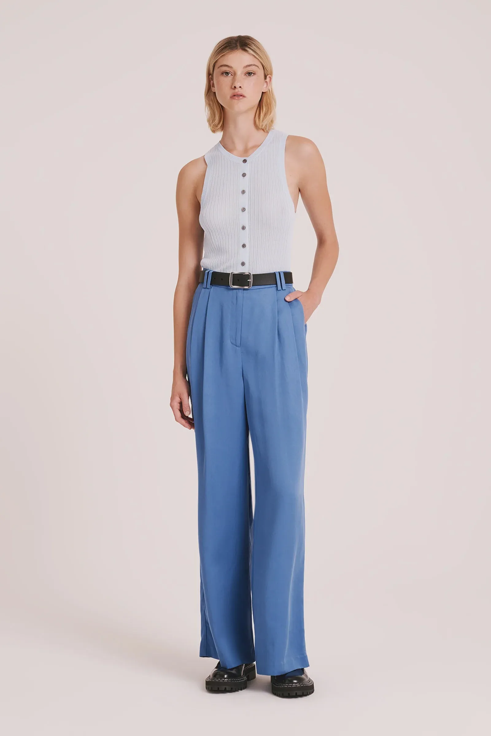 Nude Lucy | Iris Tencel Pant - Cerulean