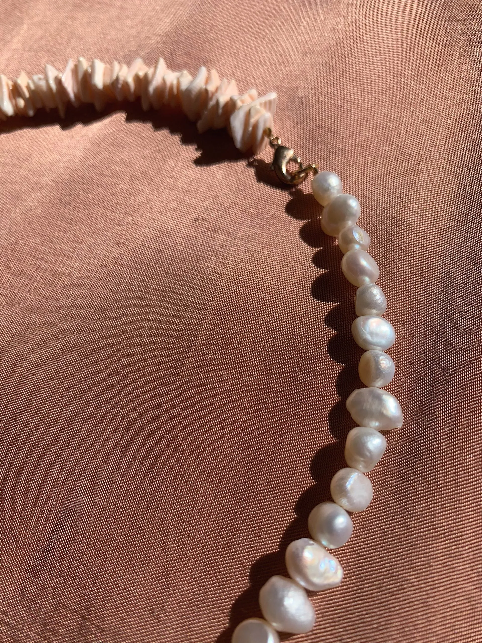 Nude Pearl Necklace