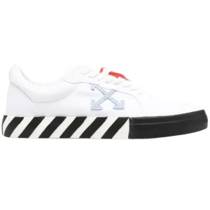 Off-White Vulc Low Light Blue Design White Sneakers