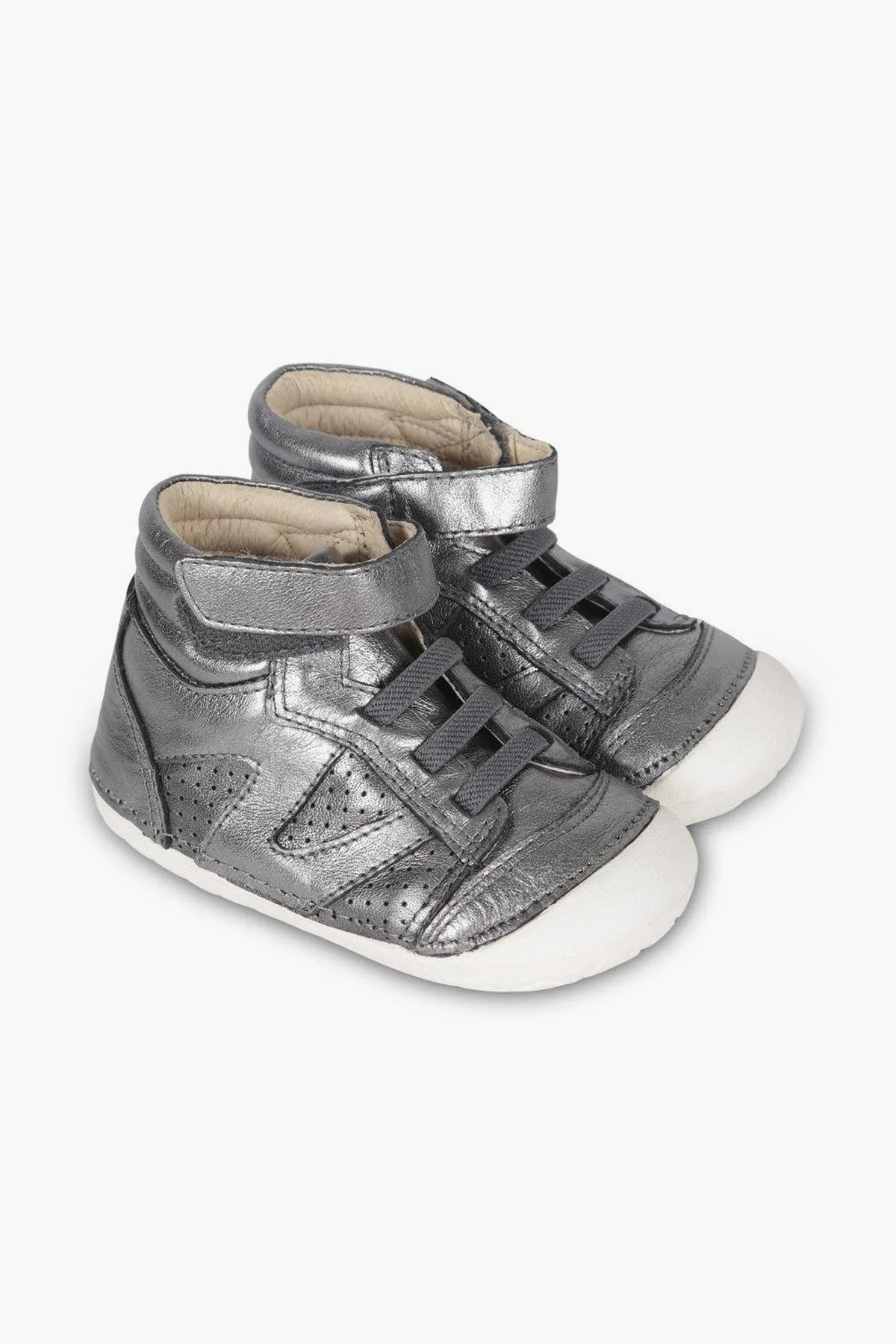 Old Soles Pave Cheer Baby Shoes - Rich Silver