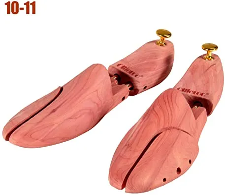 Olive | Adjustable Cedar Shoe Trees Red Wooden Shoe Stretcher for Men