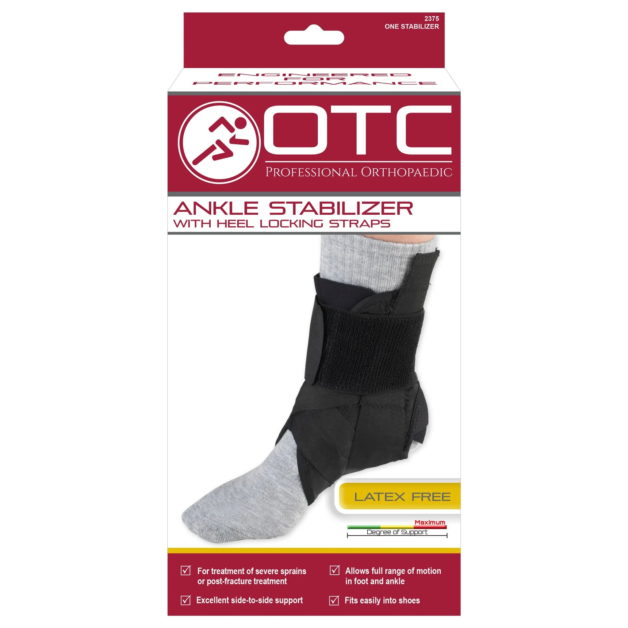 OTC ANKLE STABILIZER W/ STRAP-2375- CLEARANCE