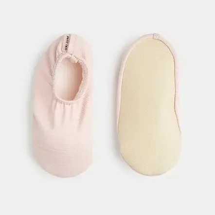 Petit Lem Ribbed Rose Swim Slippers