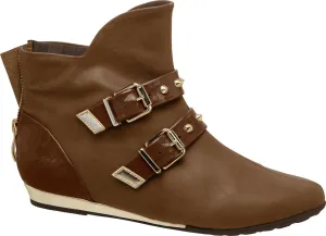 Piccadilly 710020-109 Women Flat Ankle Boot Brown