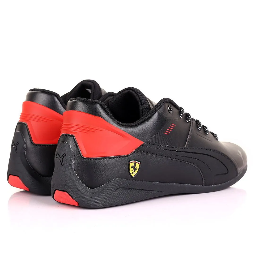 PM Side Ferrari Logo Drift Cat Delta Sneakers-Black Red