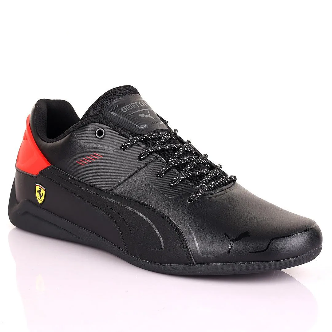 PM Side Ferrari Logo Drift Cat Delta Sneakers-Black Red