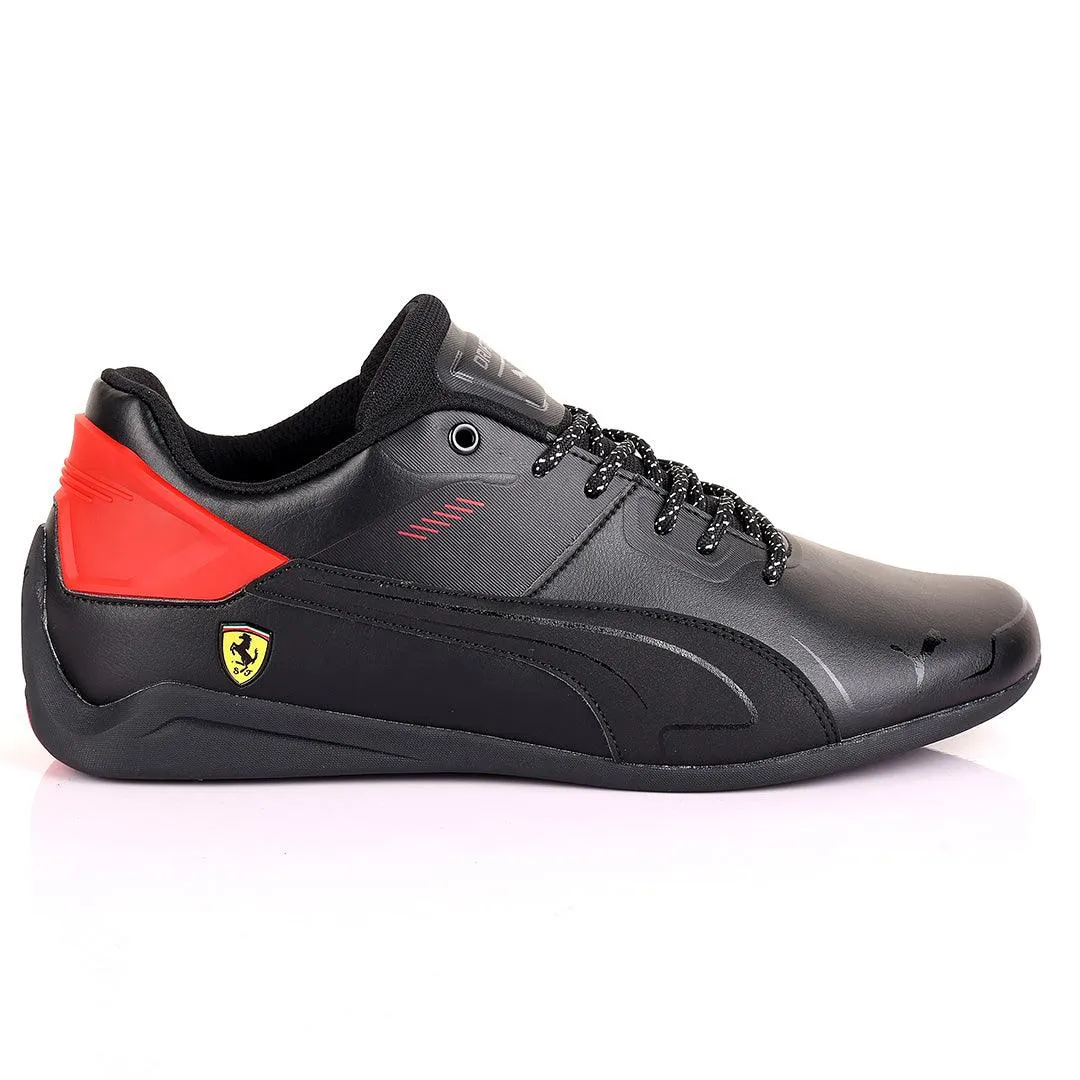 PM Side Ferrari Logo Drift Cat Delta Sneakers-Black Red