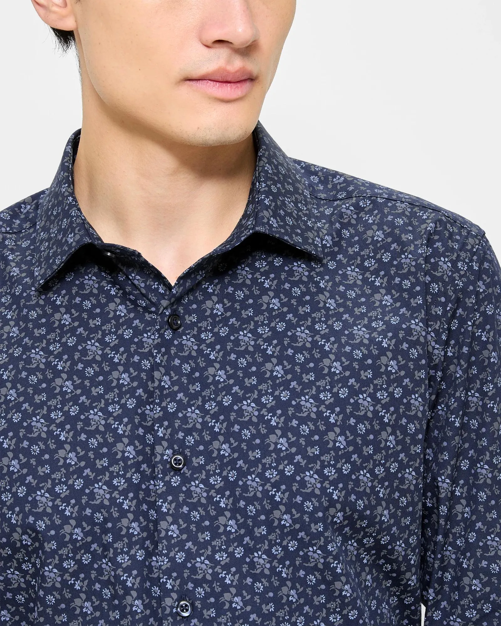 popular  Long Sleeve Floral Print Shirt - Preview