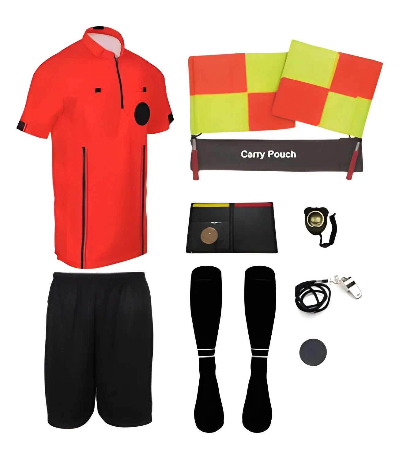 Pro Soccer Referee Uniform – 11 Piece Complete Referee Kit