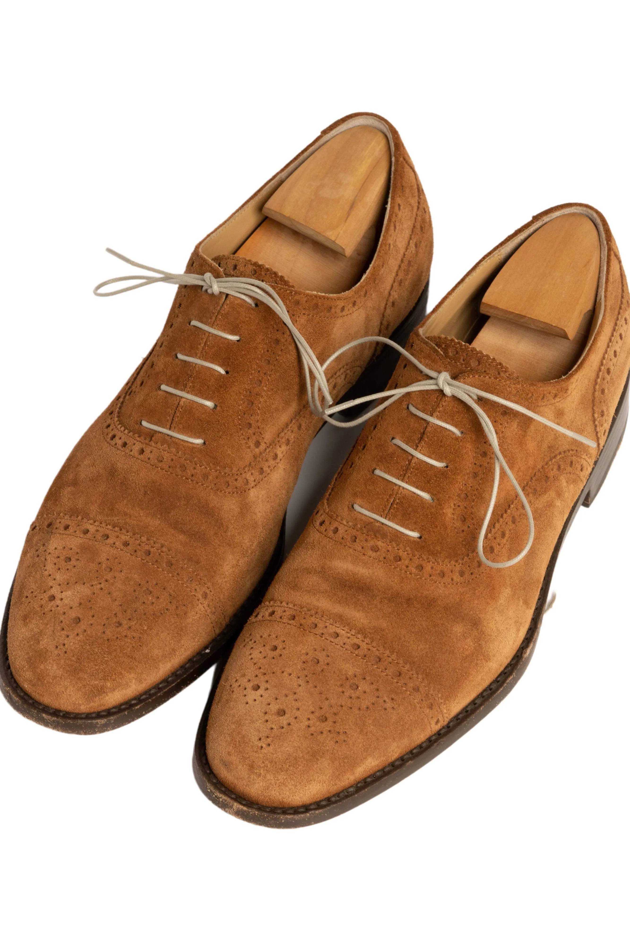 Round Beige Waxed Cotton Shoelaces