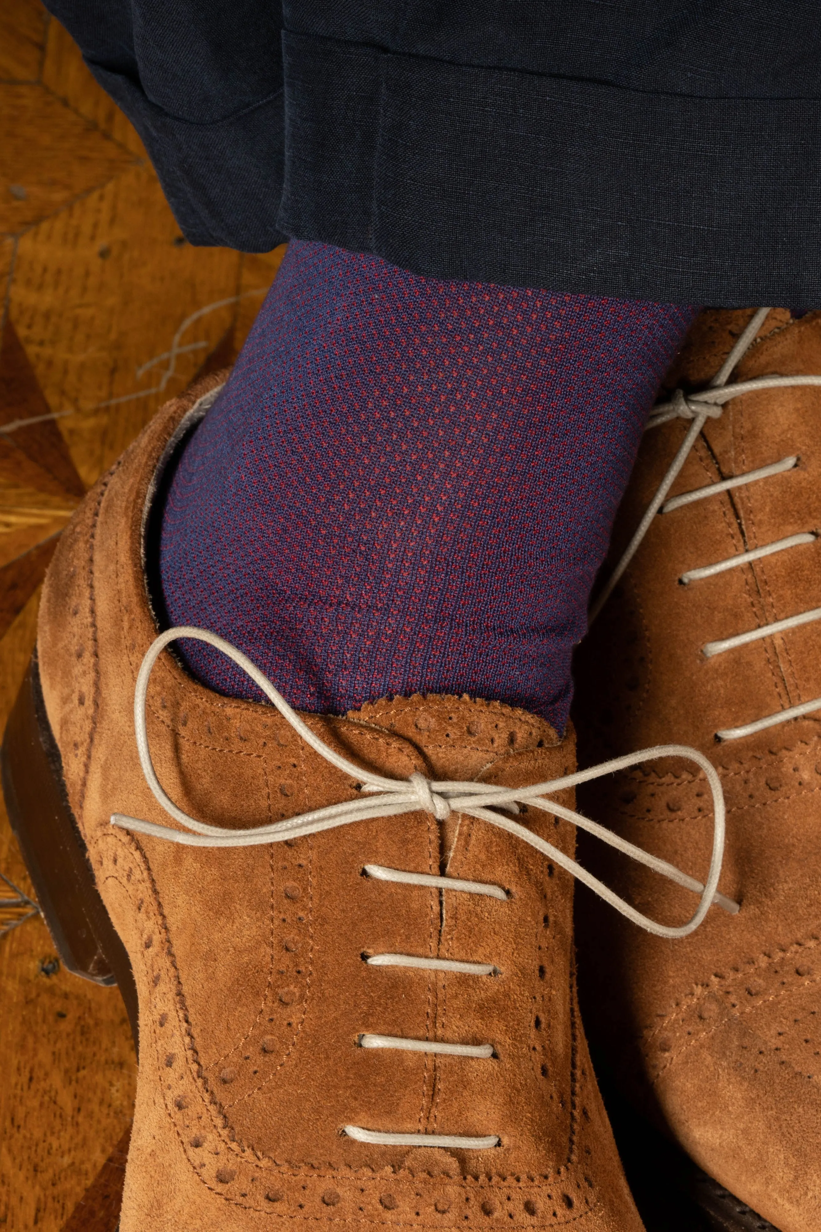 Round Beige Waxed Cotton Shoelaces