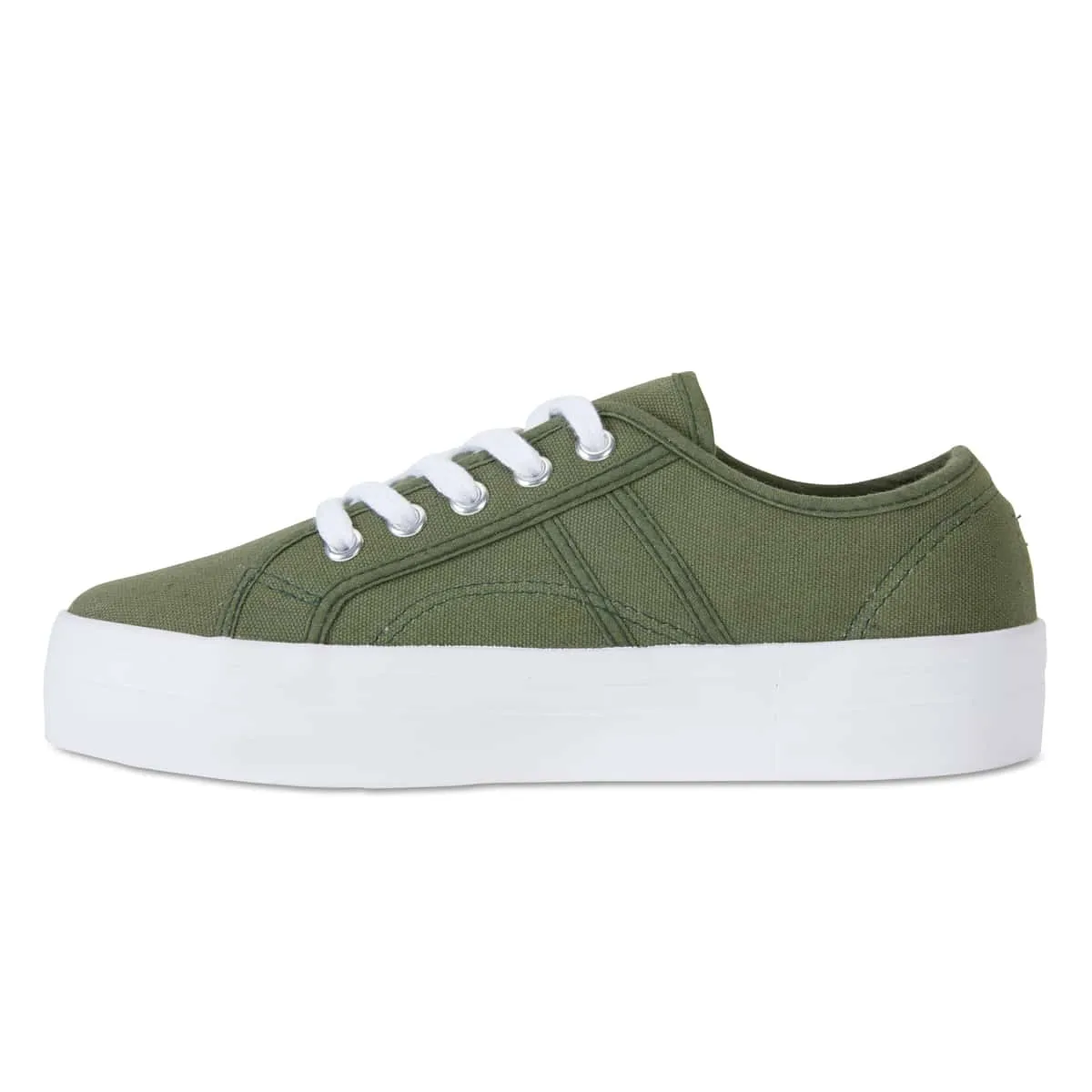 Scott Sneaker in Khaki Canvas