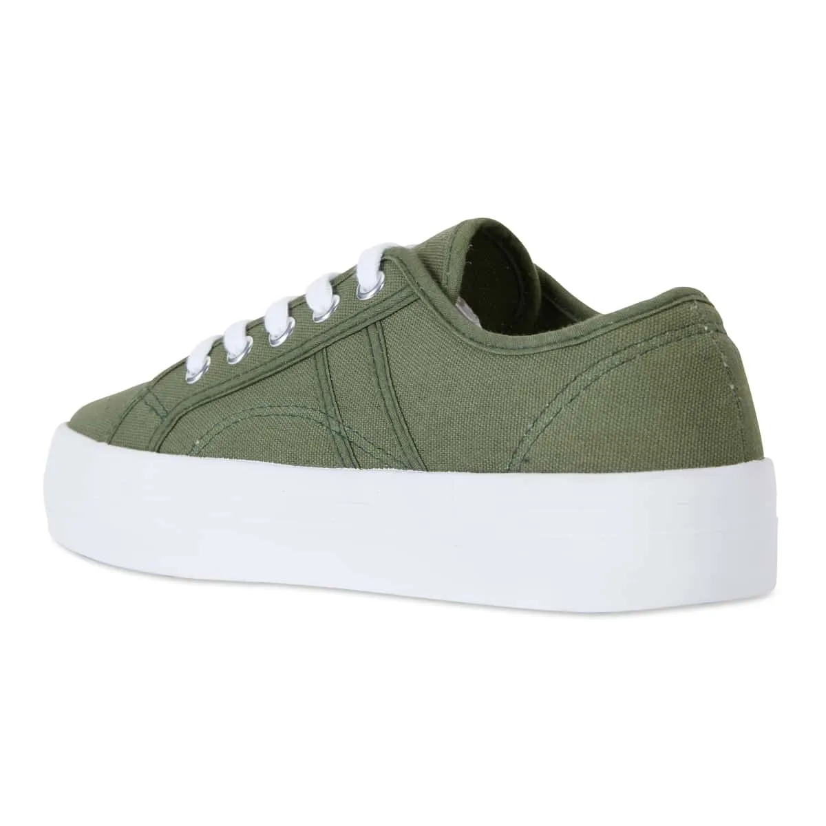 Scott Sneaker in Khaki Canvas