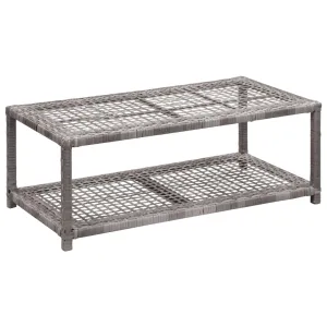 Shoe Bench Grey 80x40x30 cm Poly Rattan