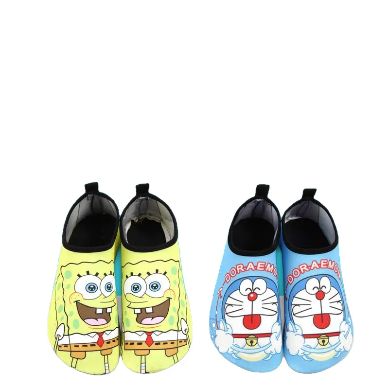 Skin-friendly Cartoon Print Soft Rubber Toddler Shoes For Beach Swim