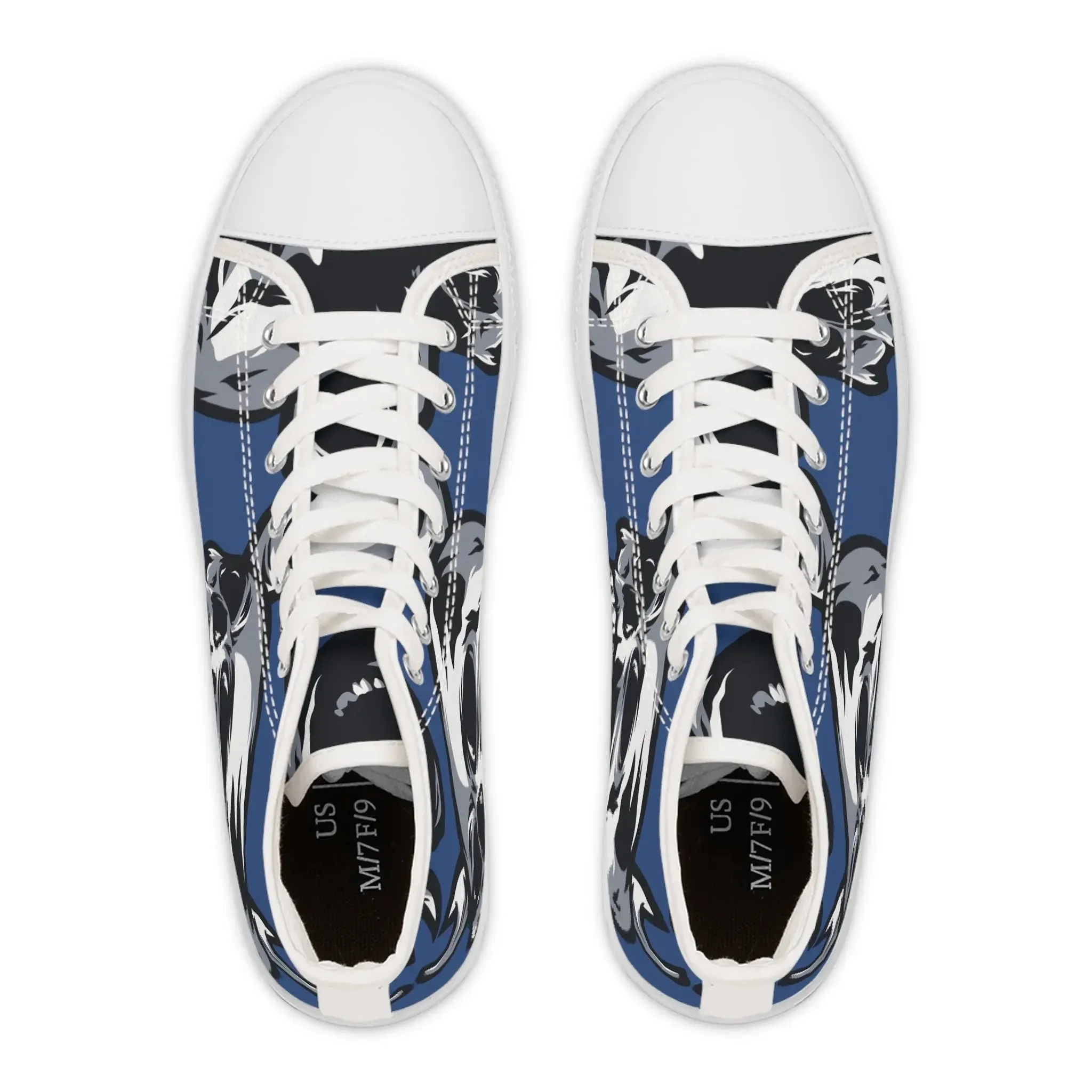 Sneakers Women's High Top Skulls