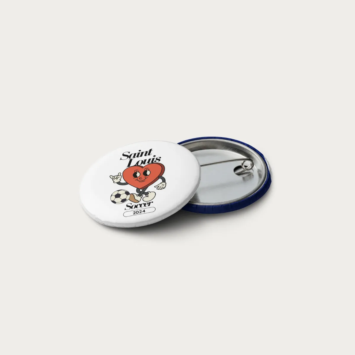 Soccer Set of pin buttons