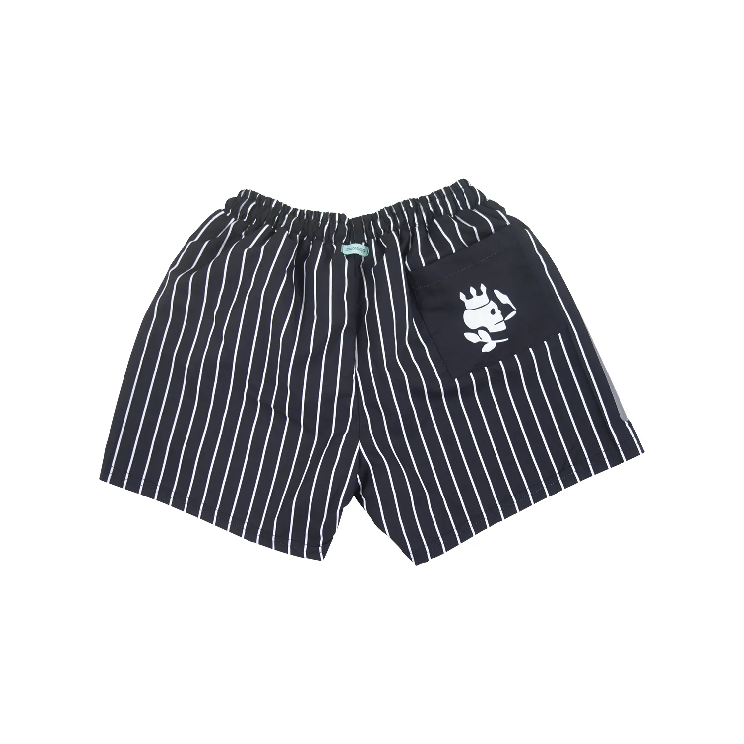 Stripe Swim Trunks | Black