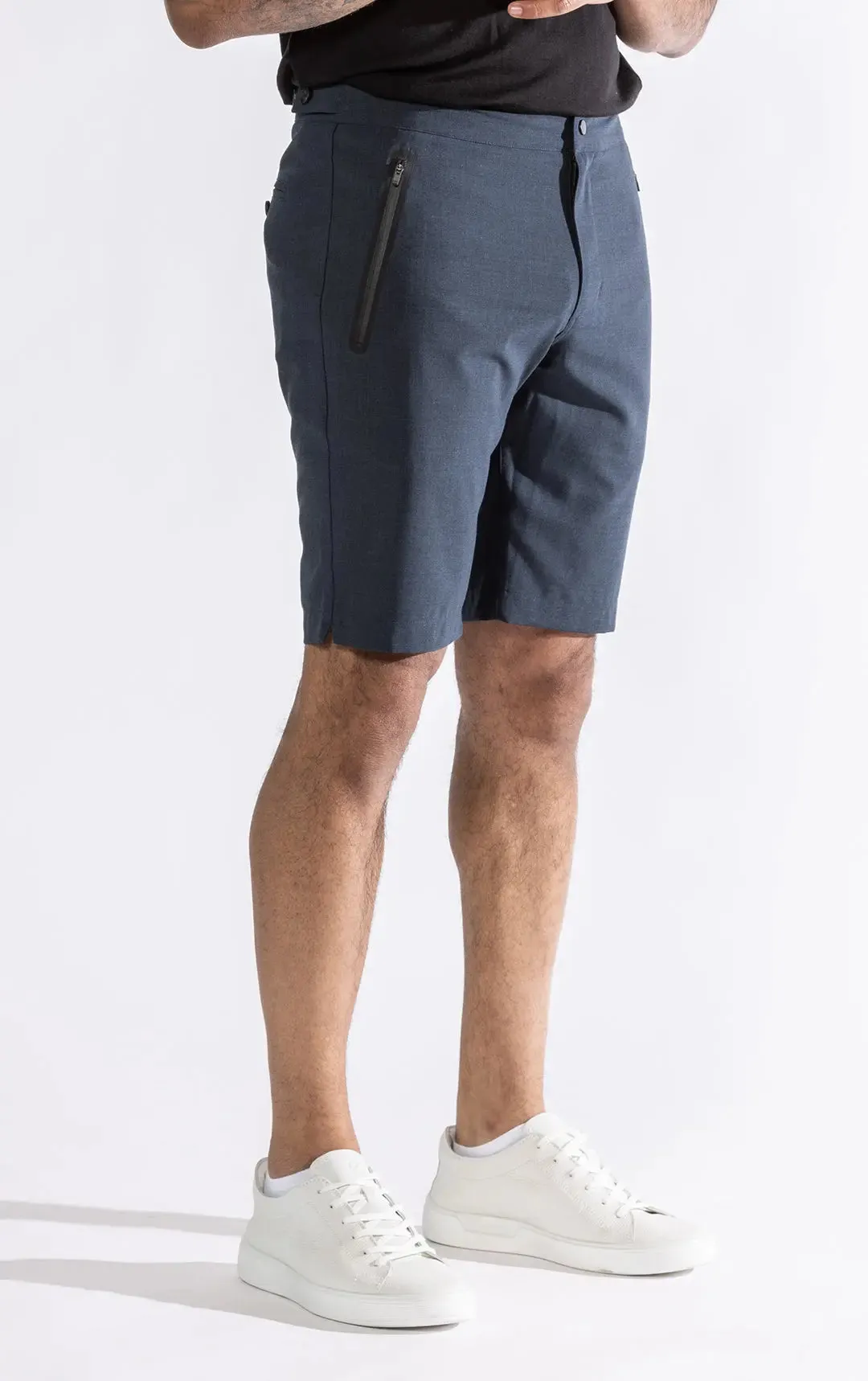 TAILORED SUMMER WOOL BLEND SHORT