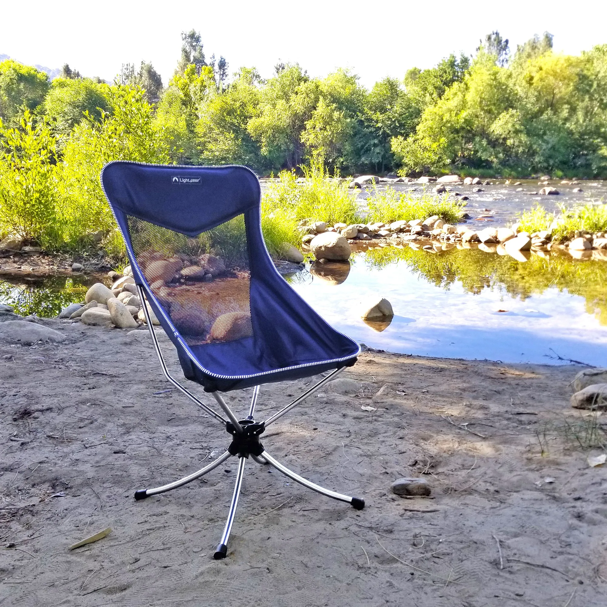 Tall Swivel Camp Chair