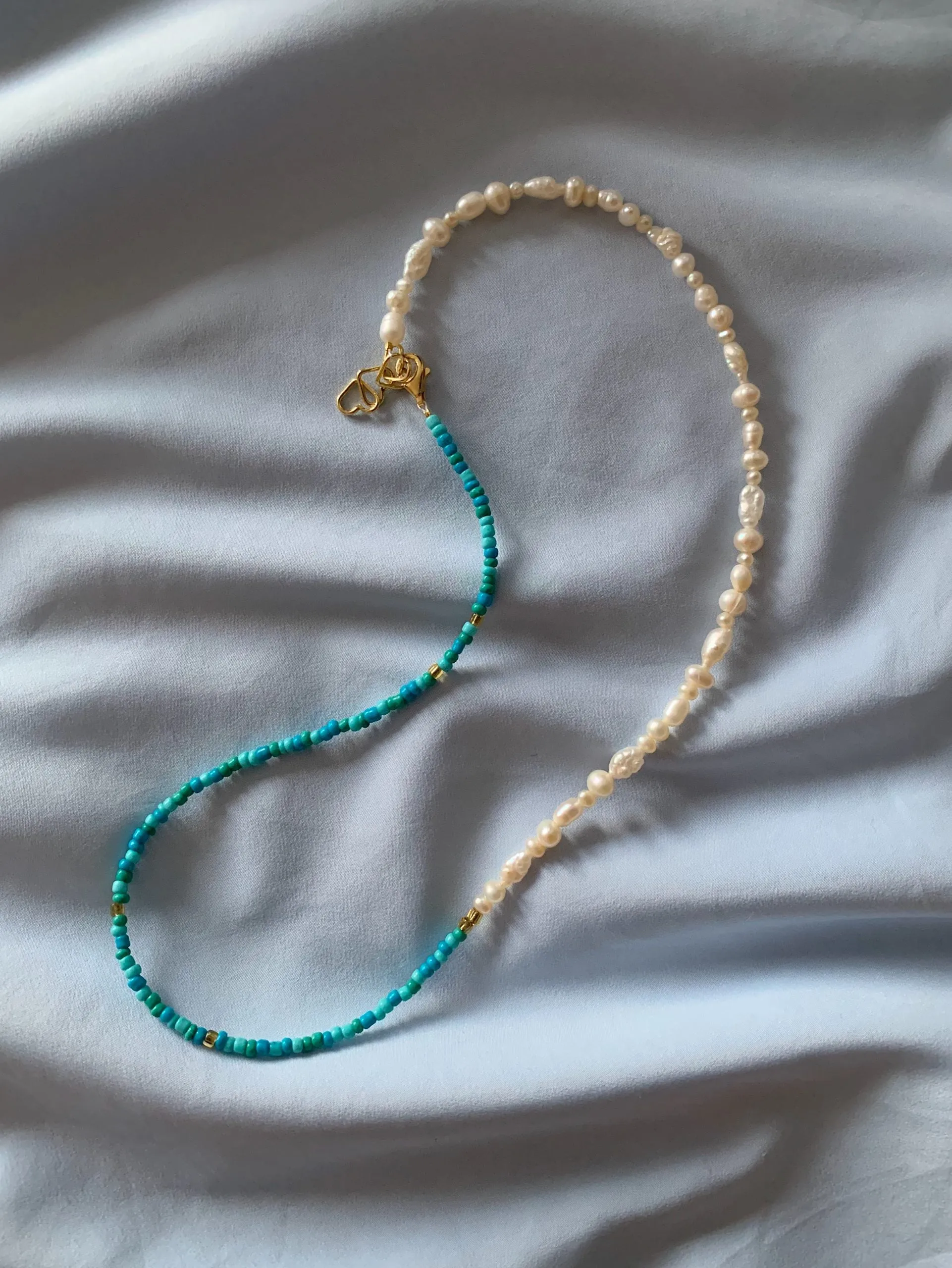 Teal Pearl Necklace